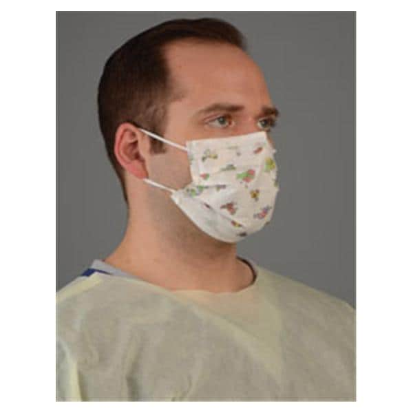 Procedure Mask ASTM Level 1 Pediatric Print Adult 50/Bx