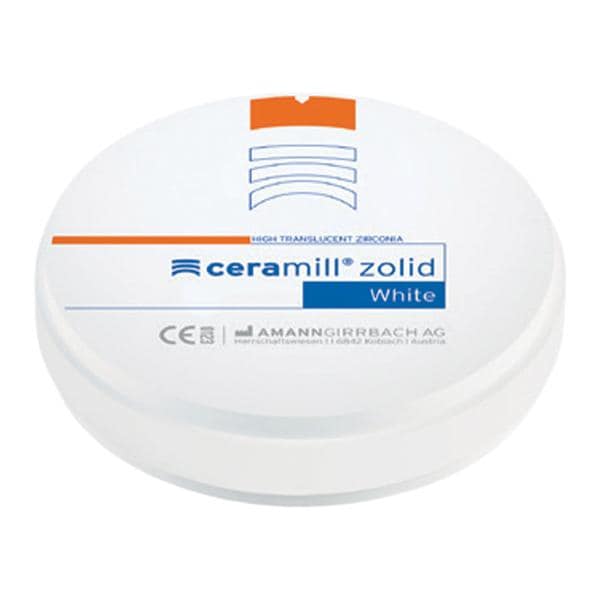 Ceramill Zolid Zirconia Disc White 98x20 Ea