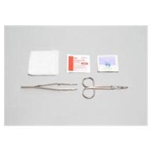 Suture Removal Kit PVP Prep Pad/Scissors/Forceps, 50 EA/CA