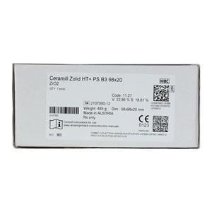 Ceramill Zolid HT+ Zirconia Disc B3 98x20 Ea