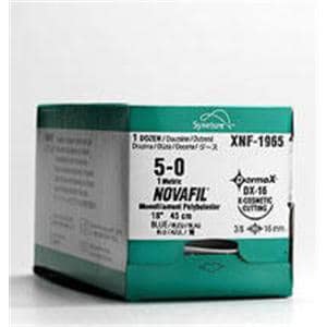 Novafil Suture 2-0 18" Polybutester Monofilament C-14 Blue 12/Ca