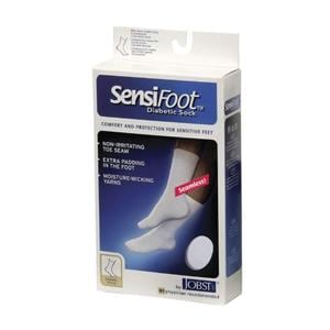 Jobst Sensifoot Compression Diabetic Socks Crew Length Small Unsx M6-8/W7-9 Wt