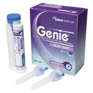 Genie Impression Material Rapid Set 50 mL Heavy Body Berry Bulk Package 60/Bx