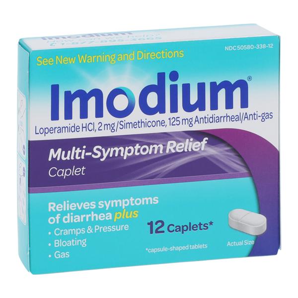 Imodium Antidiarrhea/Antigas Caplets Multi-Symptom 12/Bx, 48 BX/CA