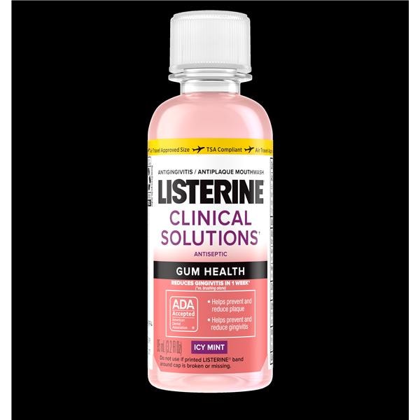 Listerine Clinical Solution Gum Health Icy Mint Mouth Rinse 95 mL 24/Ca