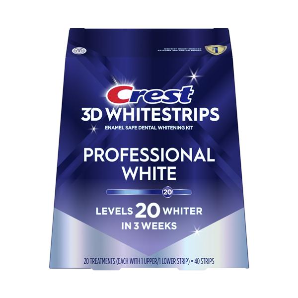 Crest 3D Whitestrips Take Home Whitening Strips 1 Pt Kt 11% Hdrgn Prxd 8/Ca