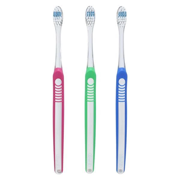 Indicator Manual Toothbrush Adult 30 Tuft Soft 12/Bx, 12 BX/CA