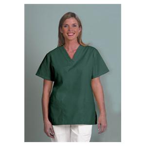 Shirt V-Neck 2 Pockets Set-In Sleeves X-Large Dark Green Ea