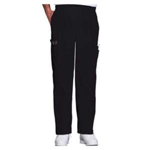 Scrub Pant 4 Pockets Large Black Unisex Ea