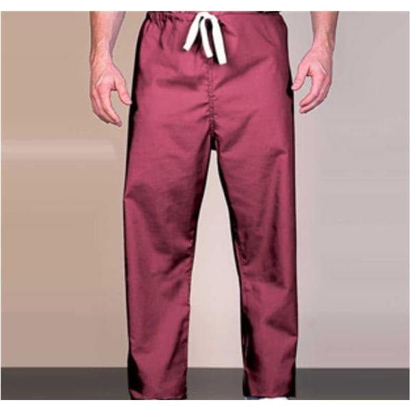 Scrub Pant 1 Pocket Small Cranberry Unisex Ea