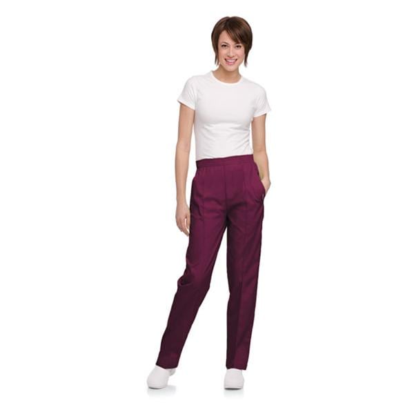 Scrub Pant 2 Pockets 3X Large Wine Womens Ea