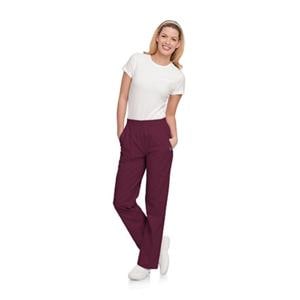 Scrub Pant 4 Pockets X-Large Wine Womens Ea