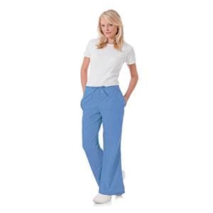 Scrub Pant 65% Polyester / 35% Cotton 5 Pockets X-Small Ceil Blue Womens Ea