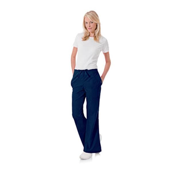 Scrub Pant 65% Polyester / 35% Cotton 5 Pockets Small Navy Womens Ea