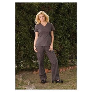 Scrub Shirt 2 Pockets Short Sleeves X-Small Steel Grey Womens Ea