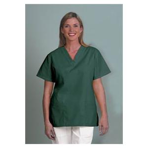 Fashion Poplin Scrub Shirt 2 Pockets X-Small Ea