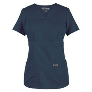 Greys Anatomy Scrub Shirt 4153 Crossover Womens 5X Large Steel Grey Ea