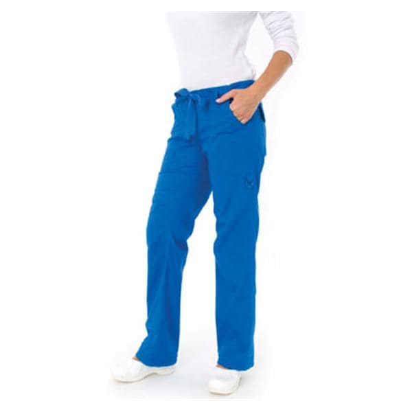 Scrub Pant 6 Pockets 3X Large Royal Blue Womens Ea