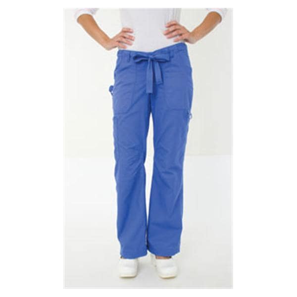 Scrub Pant 55% Cotton / 45% Polyester 6 Pockets Large Ceil Blue Womens Ea