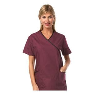 Fashion Seal Scrub Shirt 7001 Womens 4X Large Burgundy Ea