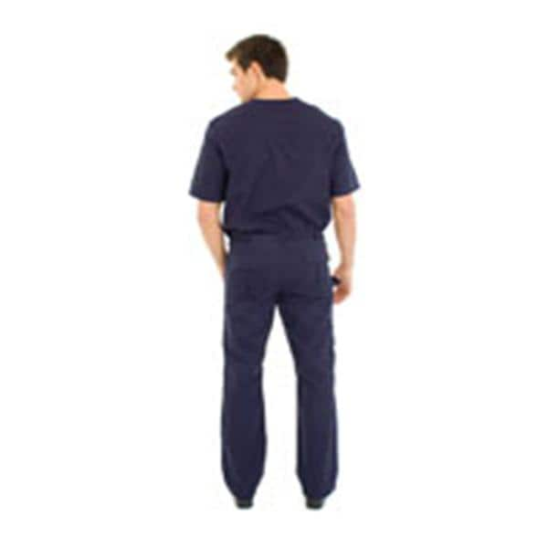 Scrub Pant 55% Cotton / 45% Polyester Multiple Pockets Small Navy Mens Ea