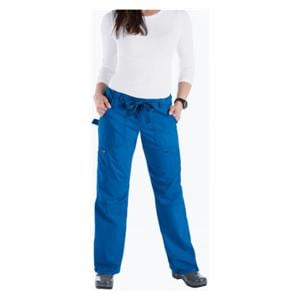 Scrub Pant 55% Cotton / 45% Polyester 6 Pockets X-Small Royal Blue Womens Ea