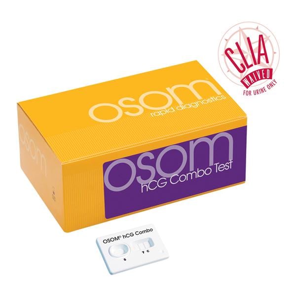 OSOM hCG Combo Cassette Test CLIA Waived 1/Kt, 18 KT/CA