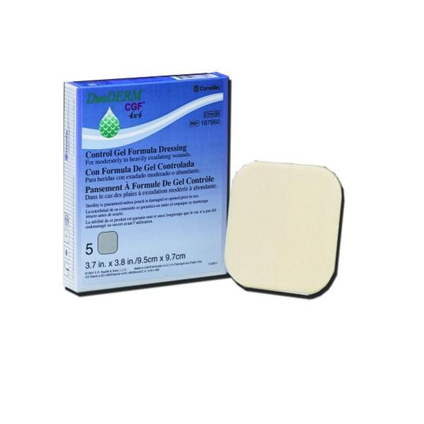 DuoDerm CGF Hydrocolloid Dressing 6x8" Sterile Rectangle Adherent Flesh Abs LF