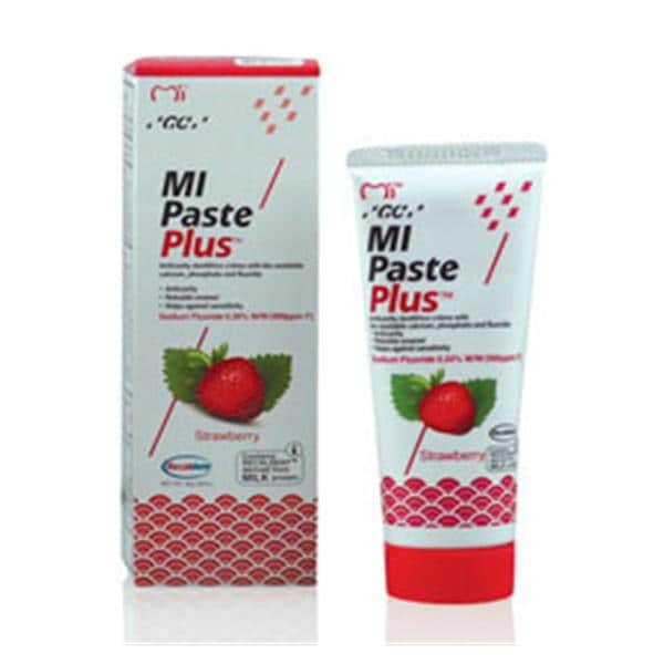 MI Paste Plus Tooth Topical 40 Gm Strawberry Tube 0.2% Sodium Fluoride 10/Bx