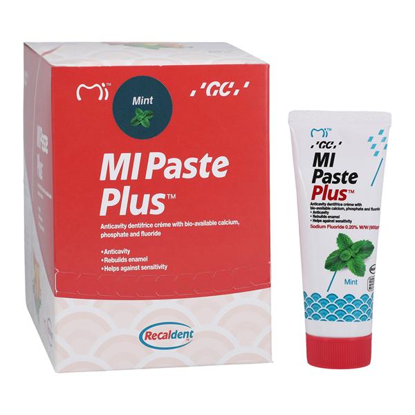 MI Paste Plus Tooth Topical 40 Gm Mint Tube 0.2% Sodium Fluoride 10/Bx