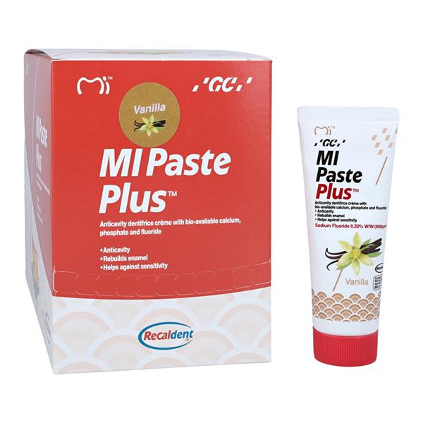 MI Paste Plus Tooth Topical 40 Gm Vanilla Tube 0.2% Sodium Fluoride 10/Bx