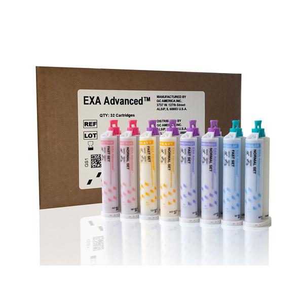 EXA ADVANCED Impression Material Cartridge Fst Set 48 mL Regular Bulk Pack 32/Pk