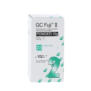 GC Fuji II Glass Ionomer Powder 23 Dark Gray Refill 15gm/Bt