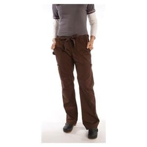 Scrub Pant 55% Cotton / 45% Polyester 6 Pockets X-Small Espresso Womens Ea