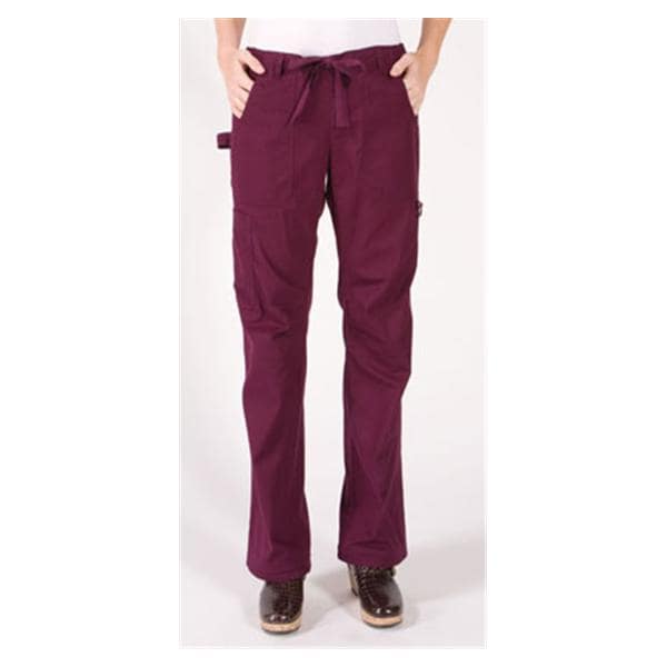 Scrub Pant 6 Pockets 2X Large Merlot Womens Ea