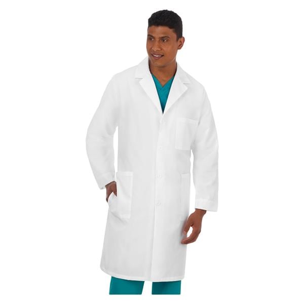 META Lab Coat 4 Pockets Long Sleeves 40 in 2X Small White Unisex Ea