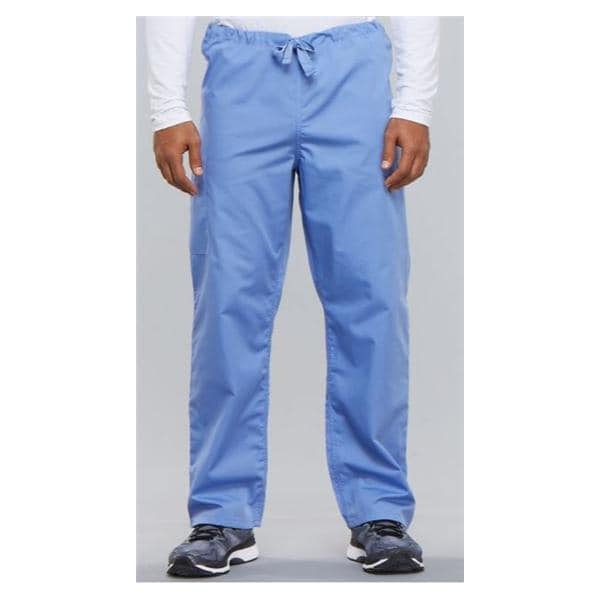 Cherokee Scrub Pant Poly/Ctn 3 Pockets Small Ceil Blue Unisex Ea