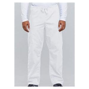 Cherokee Scrub Pant 3 Pockets 3X Large White Unisex Ea