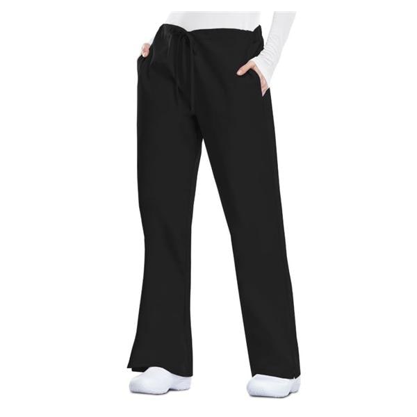 Scrub Pant 3 Pockets Medium Black Womens Ea