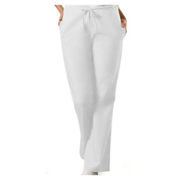 Scrub Pant 3 Pockets Medium White Womens Ea