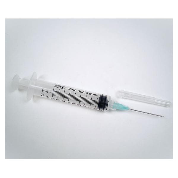 Hypodermic Syringe/Needle 21gx1-1/2" 10-12cc Green Cnvntnl No Dead Spc 800/Ca