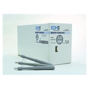 Biopunch Biopsy Punch 3.0mm Stainless Steel Blade Sterile Disposable 25/Bx