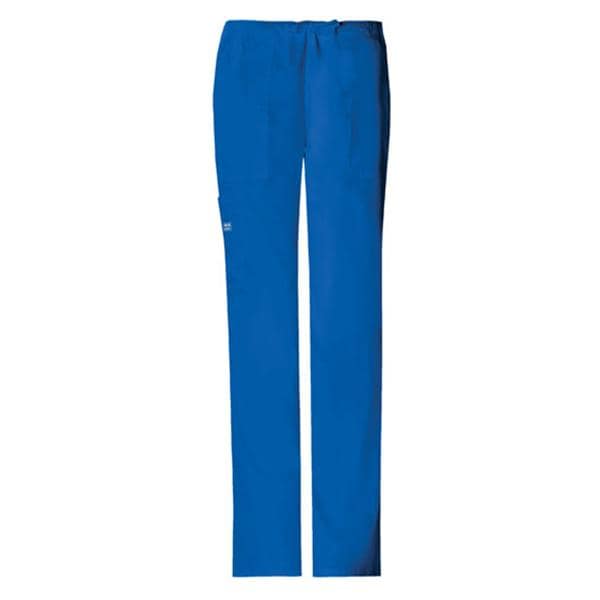 Cherokee Scrub Pant Poly/Ctn/Spndx 4 Pockets Large Royal Blue Womens Ea