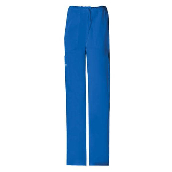 Cherokee Scrub Pant Poly/Ctn/Spndx 4 Pockets Small Royal Blue Unisex Ea