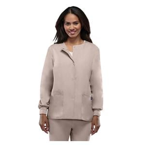 Warm-Up Jacket 3 Pockets Long Sleeves / Knit Cuff X-Small Taupe Womens Ea