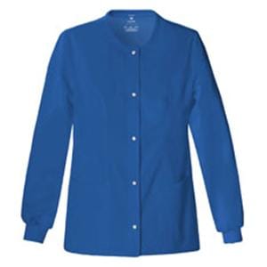 Luxe Warm-Up Jacket 3 Pockets Long Sleeves / Knit Cuff 5X Large Royal Womens Ea