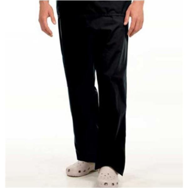 Scrub Pant 1 Pocket X-Small Black Unisex Ea