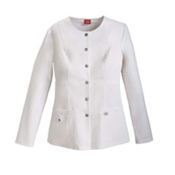 Warm-Up Jacket 3 Pockets Large White Womens Ea