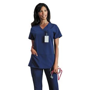 Jockey Scrub Shirt 4 Pockets X-Small New Navy Womens Ea