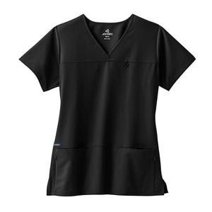 Jockey Scrub Shirt 4 Pockets 3X Large Black Womens Ea